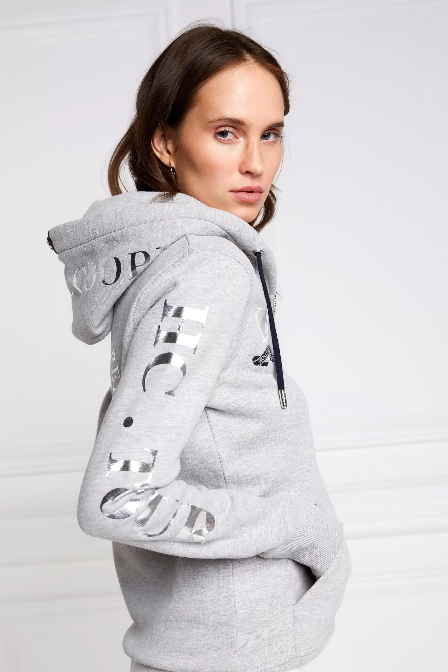 Holland Cooper Hoodies | Team HC Clothing>Team Hoodie Grey Marl