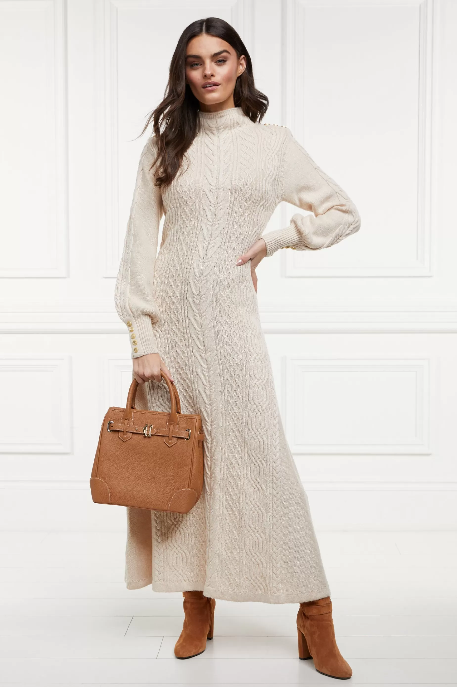 Holland Cooper The Perfect Gesture | Tote Bags>The Brompton Mini Tote Tan Contrast