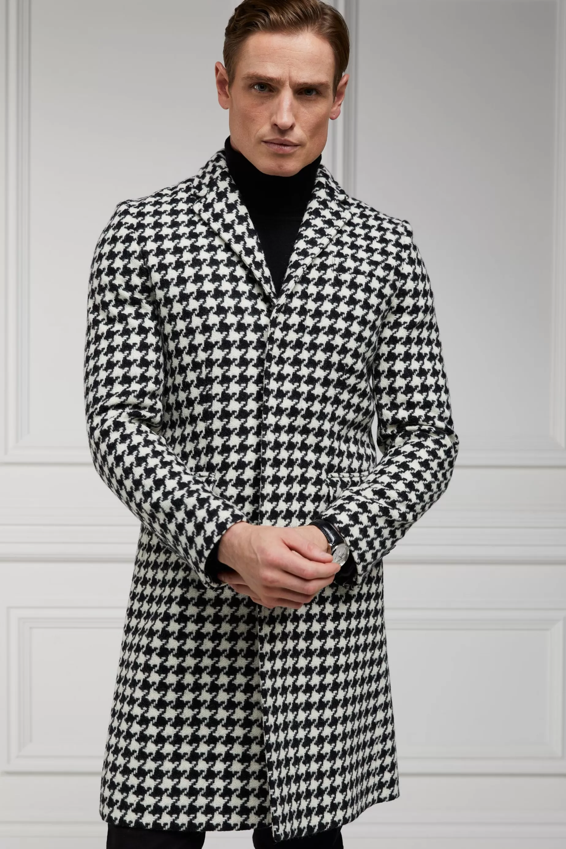 Holland Cooper Shop By Product | Tailoring>The Cheltenham Coat Large Scale Houndstooth