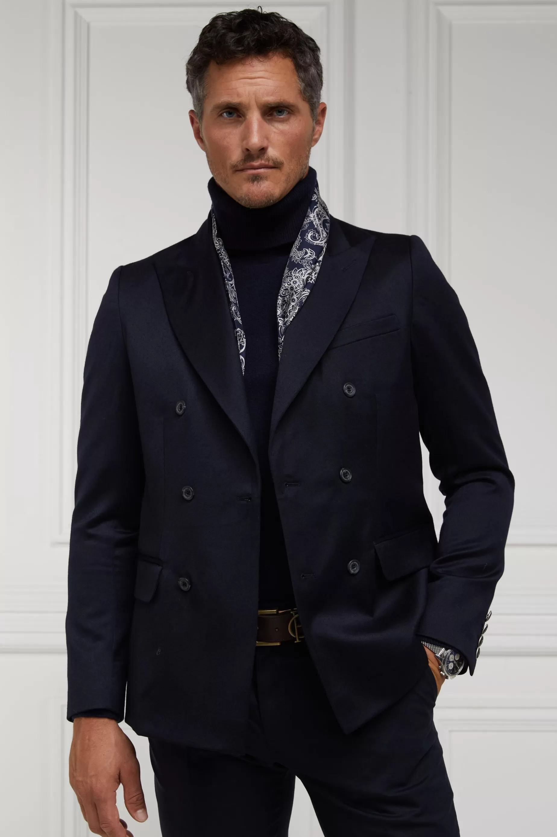 Holland Cooper Gifts For Him | Blazers>The Double Breasted Blazer Navy Barathea