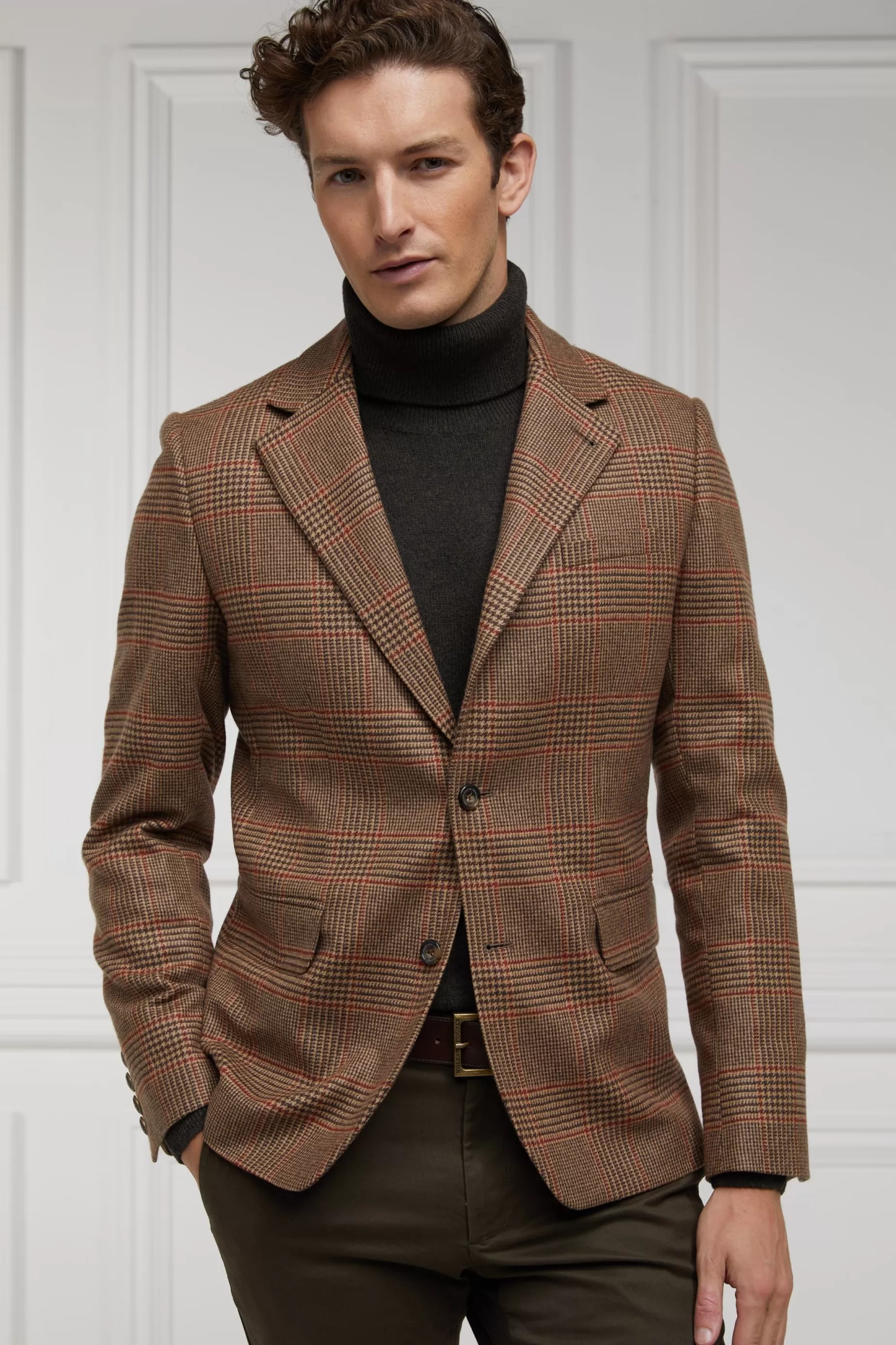 Holland Cooper Blazers | Shop By Product>The Single Breasted Blazer Clarence Check Merlot