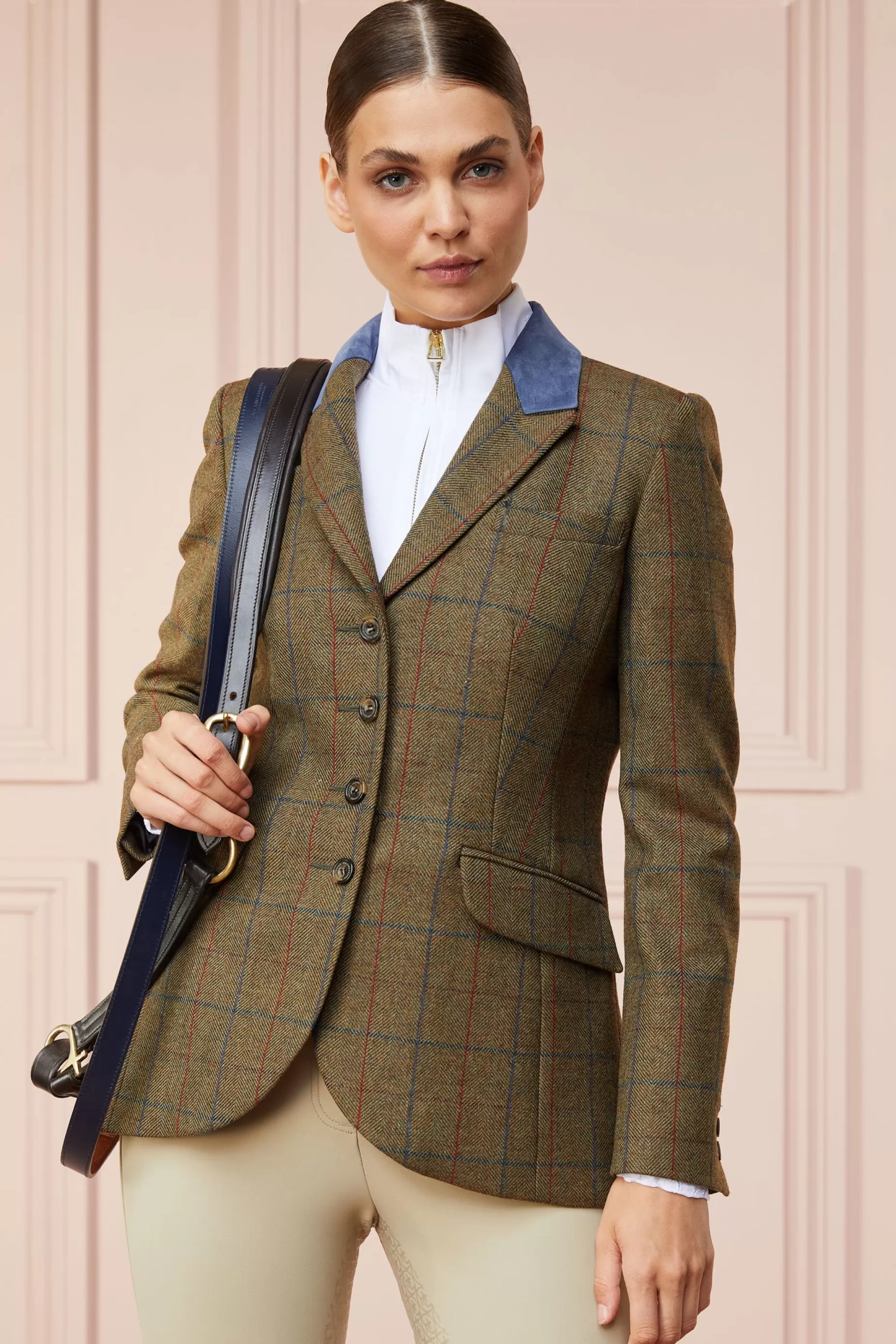 Holland Cooper Jackets | Shop By Product>Tweed Riding Jacket Glen Green