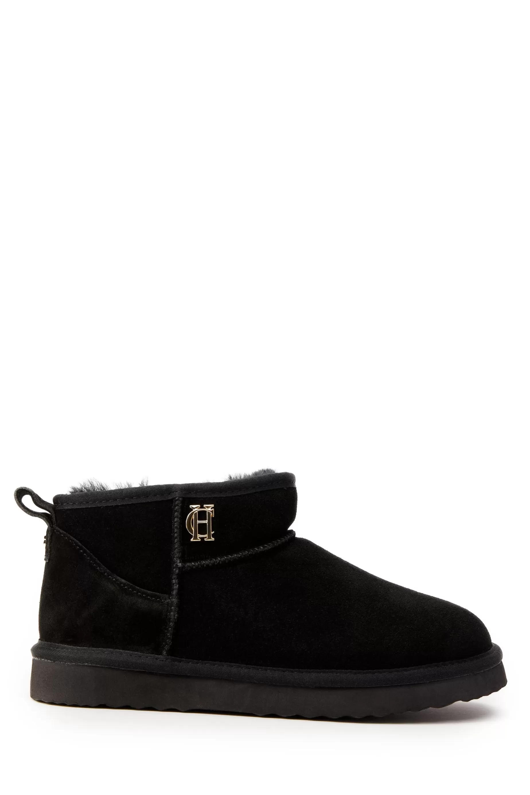 Holland Cooper Gifts For Her | Shearling Boots>Ultra Mini Shearling Boot Black