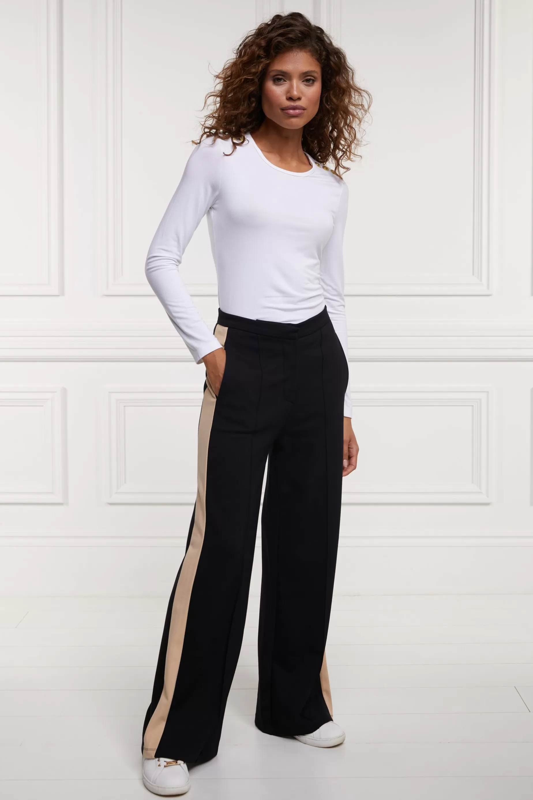 Holland Cooper Trousers | Jade's Top Picks>Wide Leg Pant Black