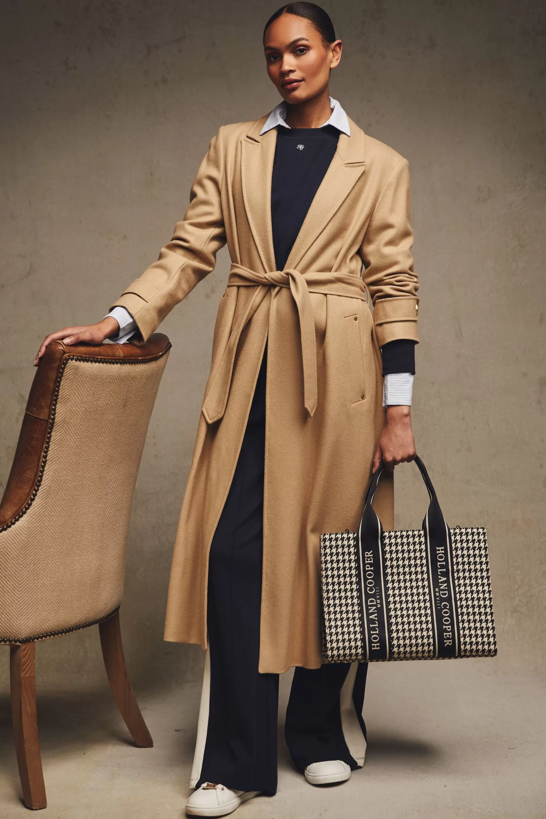 Holland Cooper Wardrobe Staples | Coats>Wrap Coat Camel