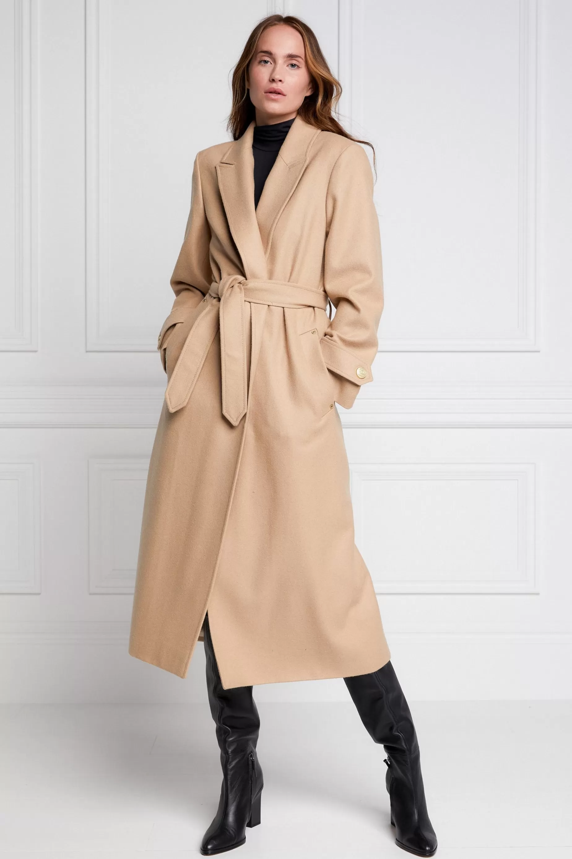 Holland Cooper Wardrobe Staples | Coats>Wrap Coat Camel